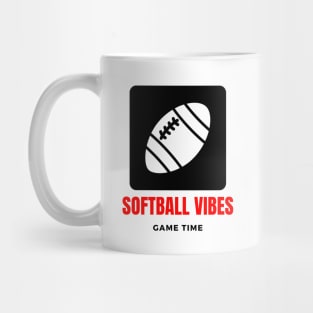 Soft Ball Vibes funny motivational design Mug